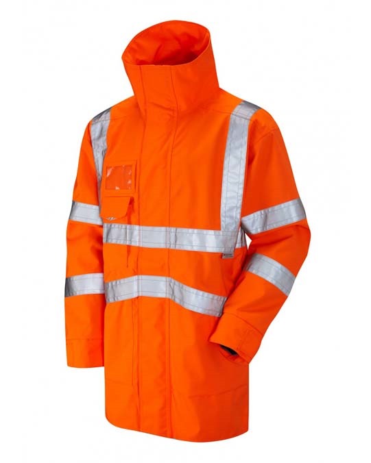 LEO WORKWEAR CLOVELLY ISO 20471 Cl 3 Breathable Executive Anorak